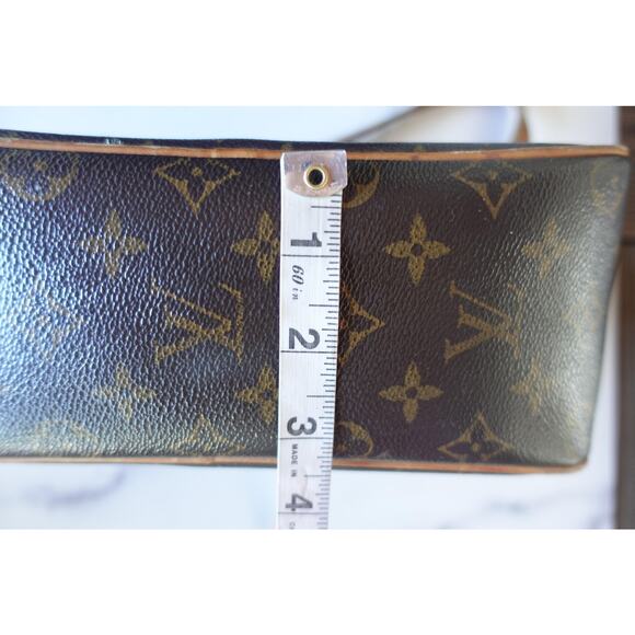 Vintage Louis Vuitton Shoulder Bag Womens Monogram Canvas Purse France 90s - Picture 16 of 16